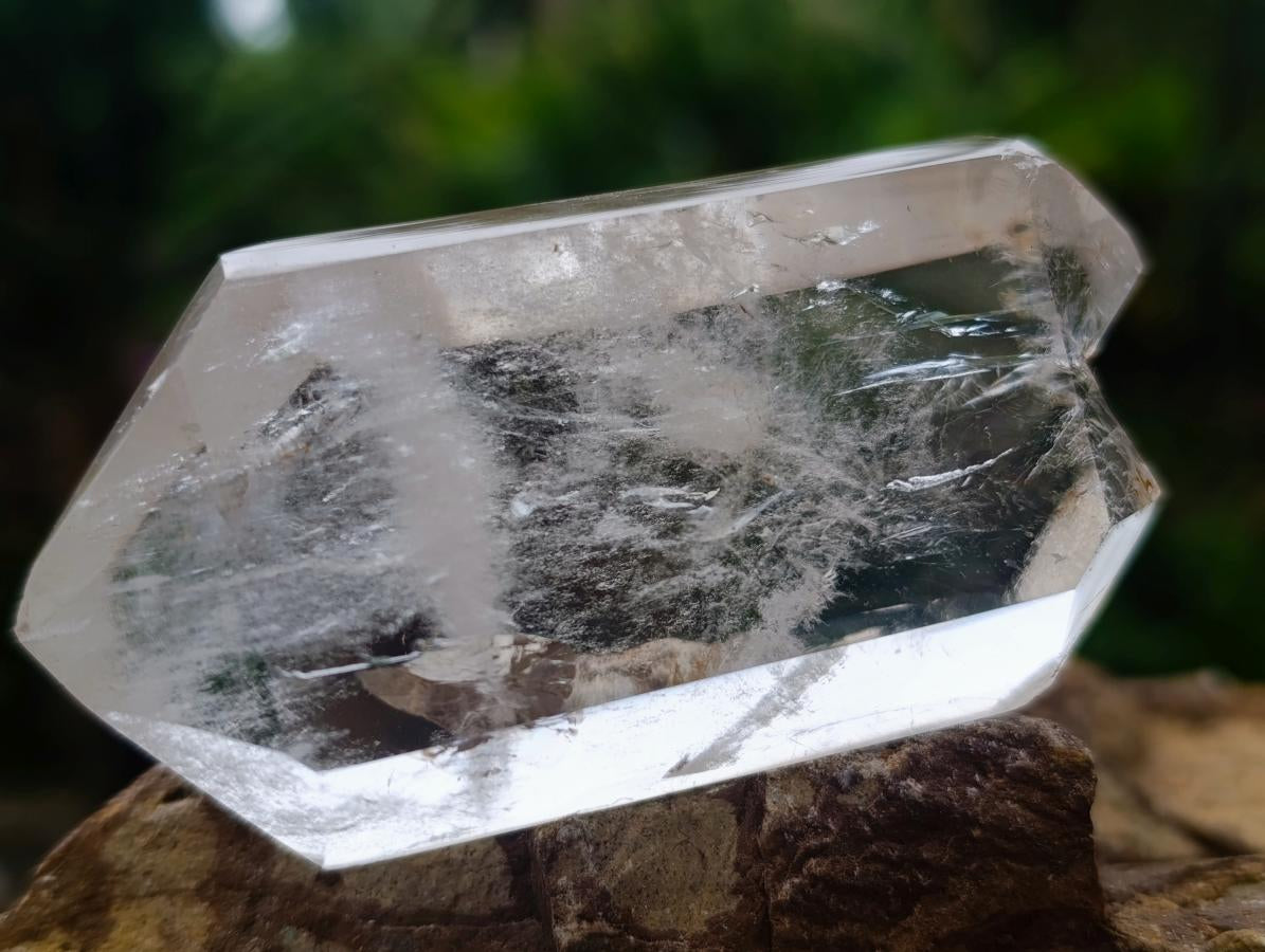 Polished Clear Quartz Double Terminated Crystals x 12 From Madagascar - Toprock Gemstones and Minerals 