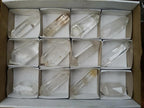 Polished Clear Quartz Double Terminated Crystals x 12 From Madagascar - Toprock Gemstones and Minerals 