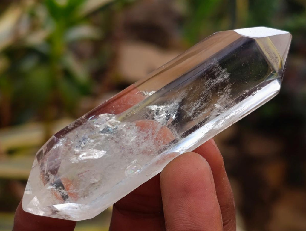 Polished Clear Quartz Double Terminated Crystals x 12 From Madagascar - Toprock Gemstones and Minerals 