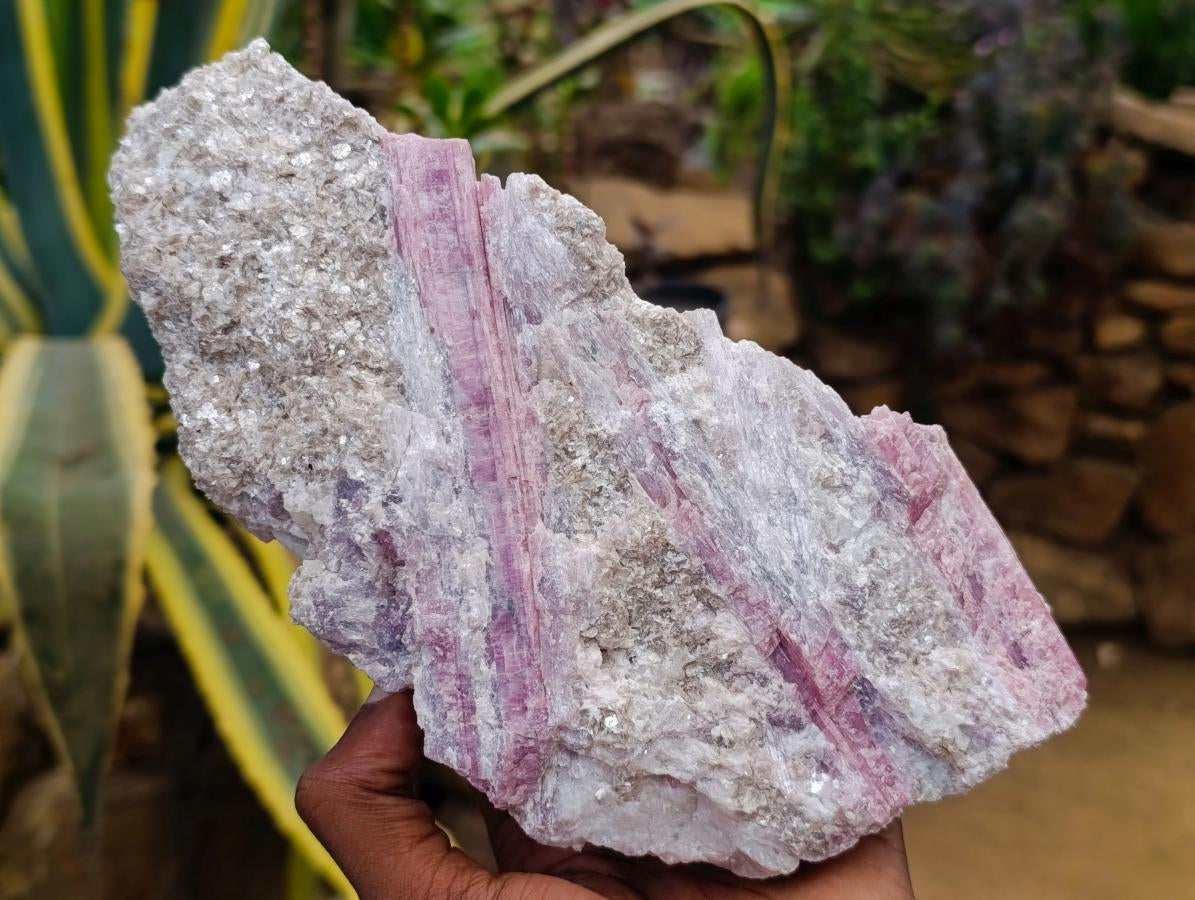 Natural Pink Rubellite Tourmaline Specimens x 2 From Karibib, Namibia - Toprock Gemstones and Minerals 