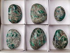 Polished Emerald Mica 'Mutokolite' Palm Stones x 6 From Mutoko, Zimbabwe - Toprock Gemstones and Minerals 
