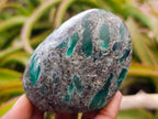 Polished Emerald Mica 'Mutokolite' Palm Stones x 6 From Mutoko, Zimbabwe - Toprock Gemstones and Minerals 
