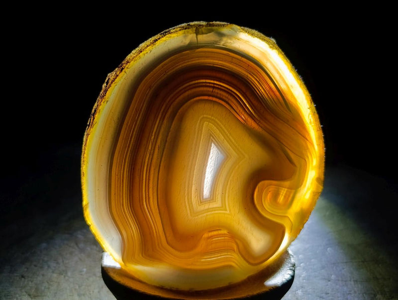 Polished Banded Agate Slices x 12 From Madagascar - Toprock Gemstones and Minerals 