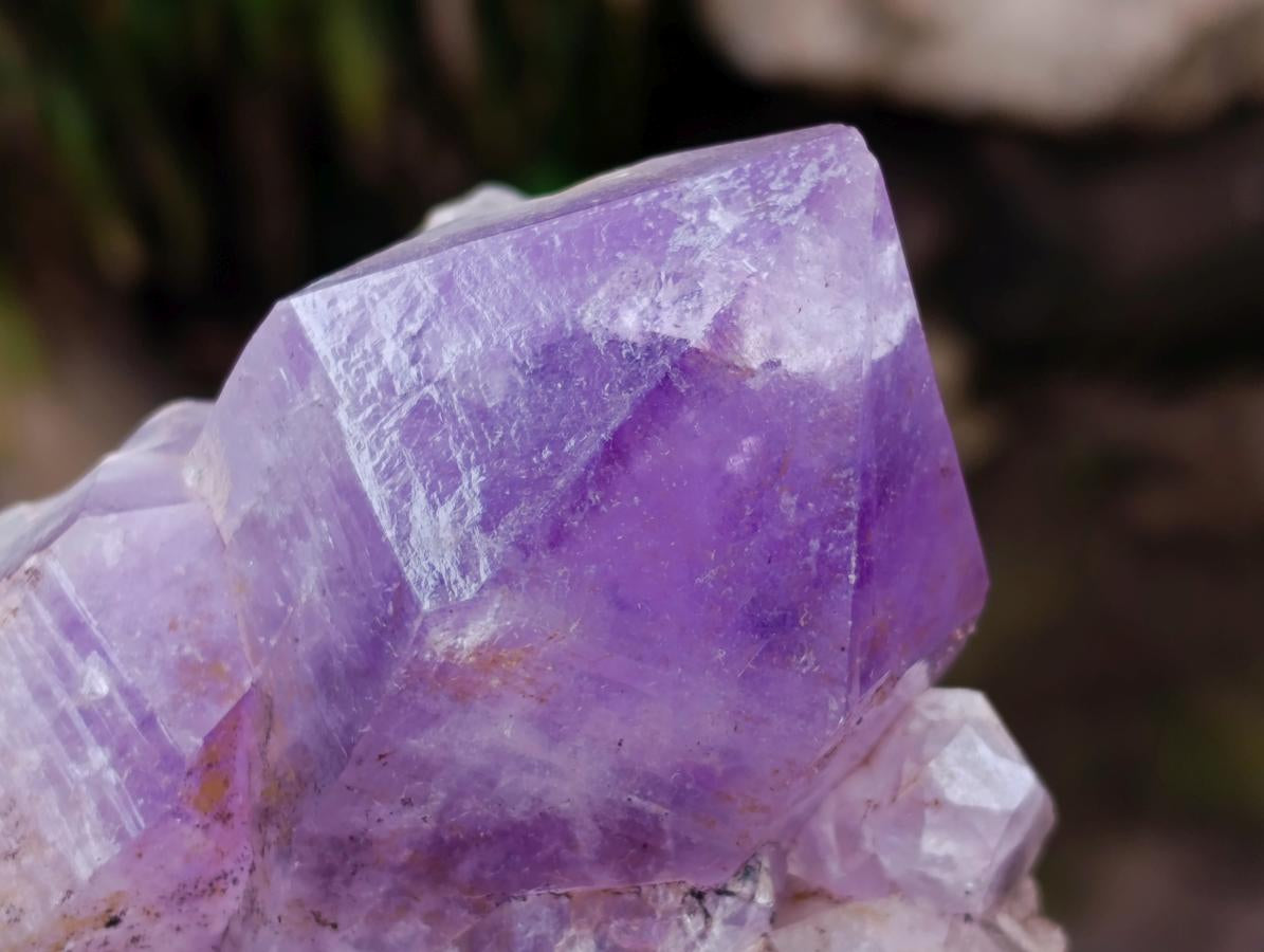 Natural Jacaranda Amethyst Crystal Clusters x 2 From Mumbwa, Zambia - Toprock Gemstones and Minerals 