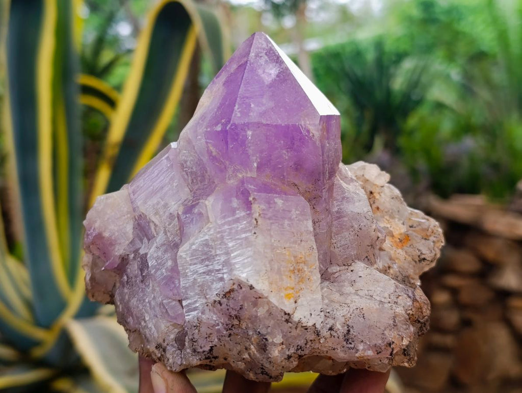 Natural Jacaranda Amethyst Crystal Clusters x 2 From Mumbwa, Zambia - Toprock Gemstones and Minerals 