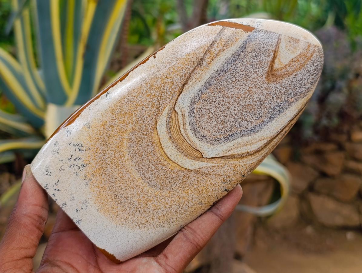 Polished Picture Stone Jasper Standing Display Pieces x 2 From Ais-Ais, Namibia - Toprock Gemstones and Minerals 