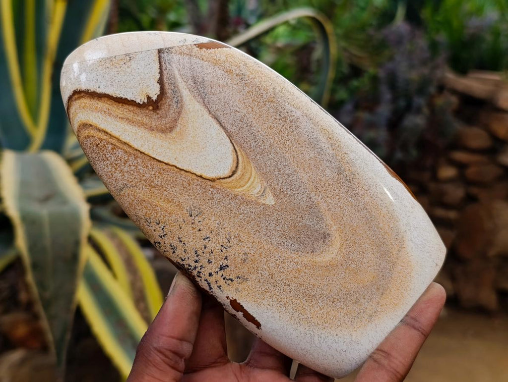 Polished Picture Stone Jasper Standing Display Pieces x 2 From Ais-Ais, Namibia - Toprock Gemstones and Minerals 