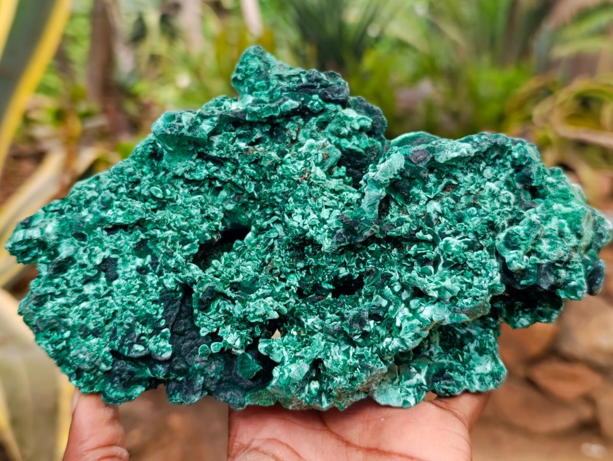 Natural XL Cabinet Silky Malachite Specimen x 1 From Kasompe, Congo - Toprock Gemstones and Minerals 