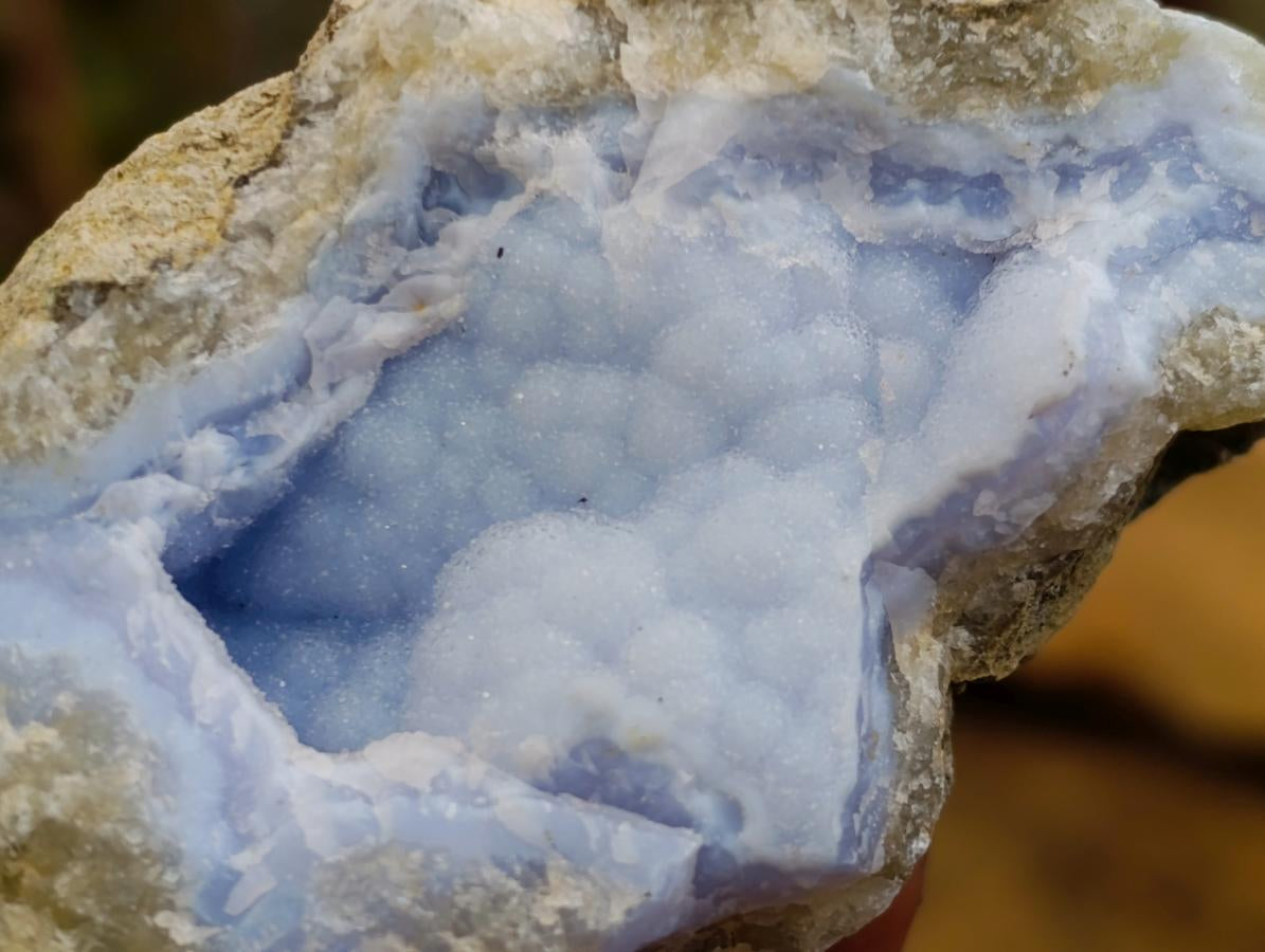 Natural Blue Lace Agate Geode Specimens x 12 From Nsanje, Malawi - Toprock Gemstones and Minerals 