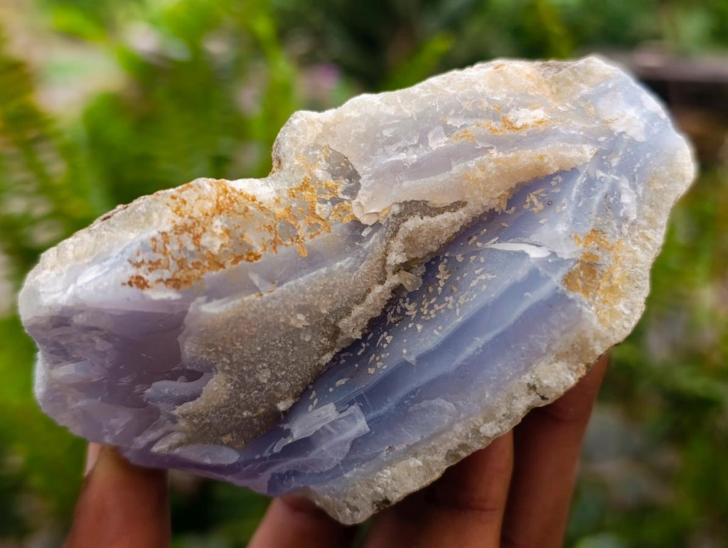 Natural Blue Lace Agate Geode Specimens x 12 From Nsanje, Malawi - Toprock Gemstones and Minerals 
