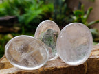 Polished Clear Rock Crystal Palm Stones x 24 From Amoron’i Mania, Madagascar - Toprock Gemstones and Minerals 