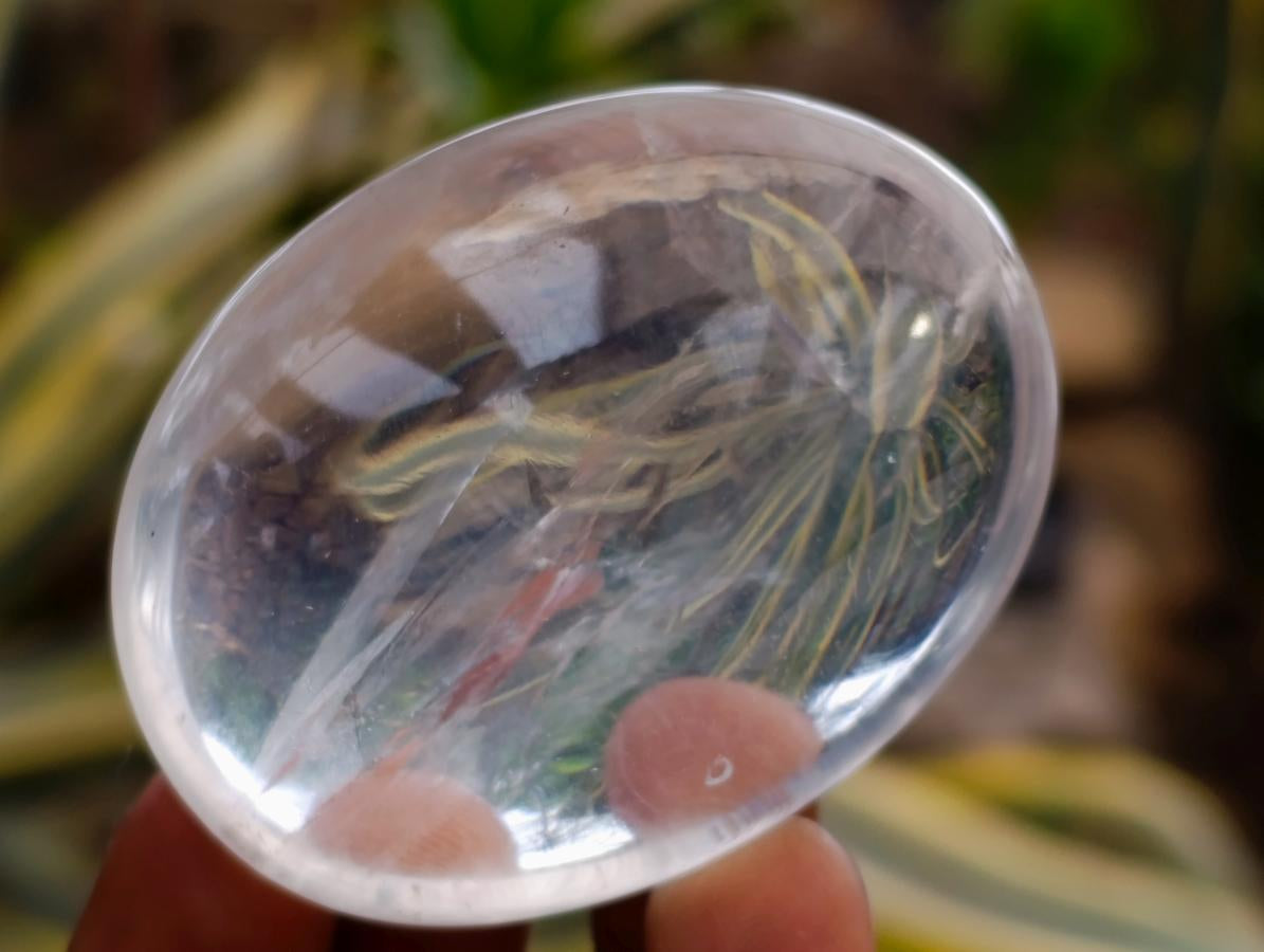 Polished Clear Rock Crystal Palm Stones x 24 From Amoron’i Mania, Madagascar - Toprock Gemstones and Minerals 
