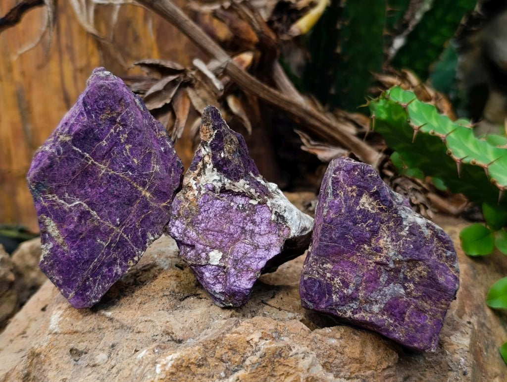 Natural Metallic Cobbed Purpurite Specimens x 12 From Erongo, Namibia - Toprock Gemstones and Minerals 