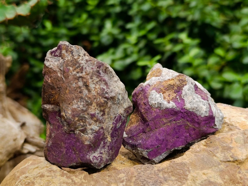 Natural Metallic Cobbed Purpurite Specimens x 12 From Erongo, Namibia - Toprock Gemstones and Minerals 