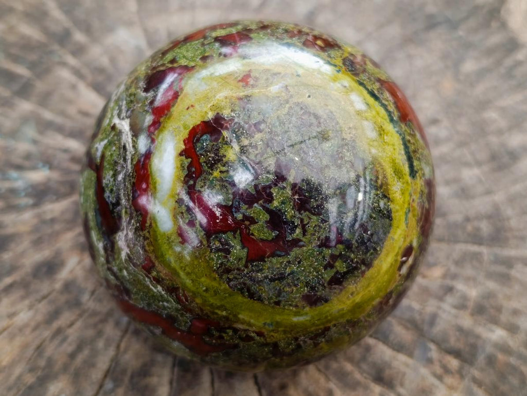 Polished XL Bastite Dragonsblood Stone Sphere x 1 From Tshipise, South Africa - Toprock Gemstones and Minerals 