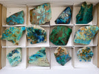 Polished One Side Shattuckite Free Forms x 12 From Kaokoveld, Namibia - Toprock Gemstones and Minerals 