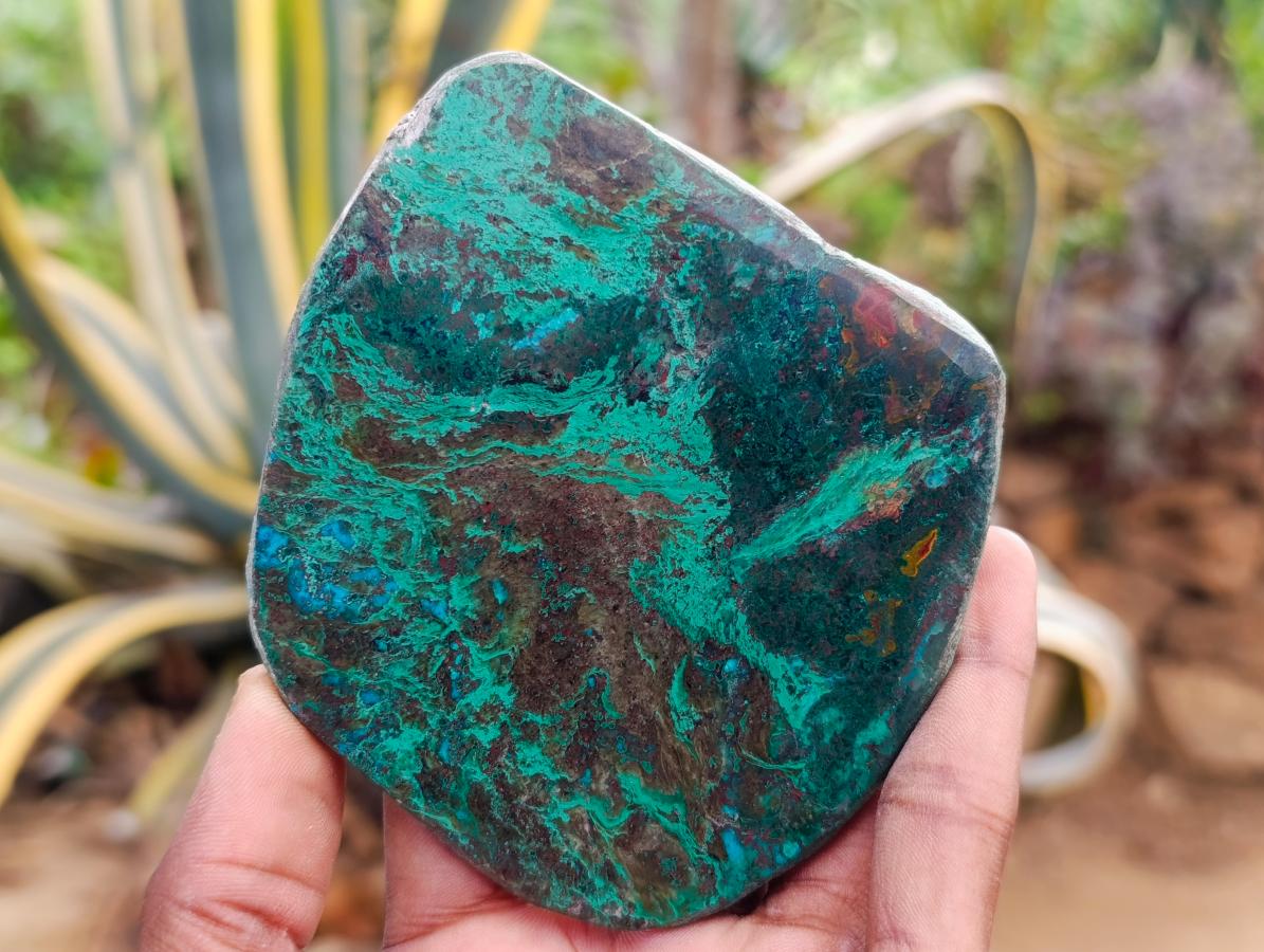 Polished One Side Shattuckite Free Forms x 12 From Kaokoveld, Namibia - Toprock Gemstones and Minerals 