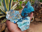 Polished One Side Shattuckite Free Forms x 12 From Kaokoveld, Namibia - Toprock Gemstones and Minerals 