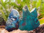 Polished One Side Shattuckite Free Forms x 12 From Kaokoveld, Namibia - Toprock Gemstones and Minerals 