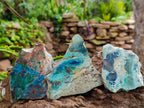 Polished One Side Shattuckite Free Forms x 12 From Kaokoveld, Namibia - Toprock Gemstones and Minerals 