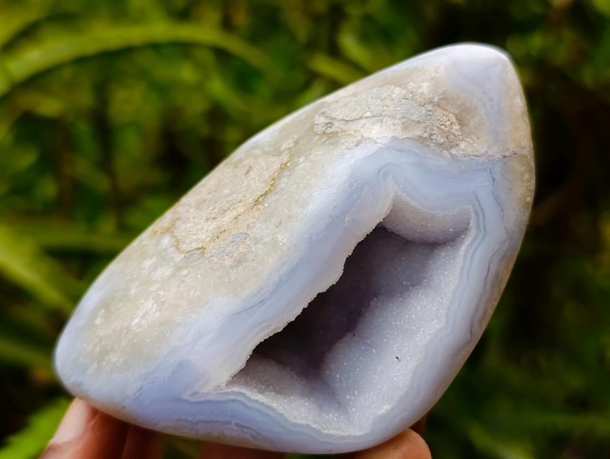 Polished Blue Lace Agate Free Forms x 6 From Nsanje, Malawi - Toprock Gemstones and Minerals 