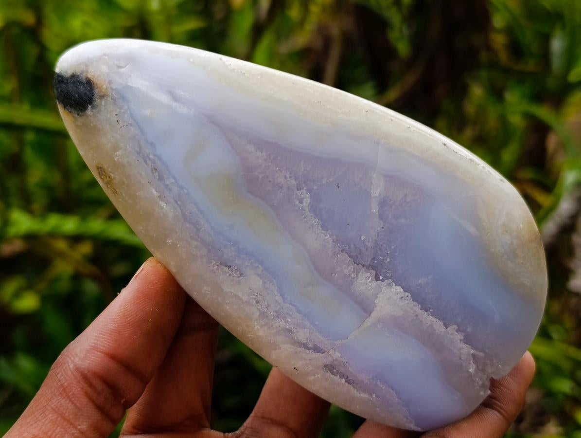 Polished Blue Lace Agate Free Forms x 6 From Nsanje, Malawi - Toprock Gemstones and Minerals 