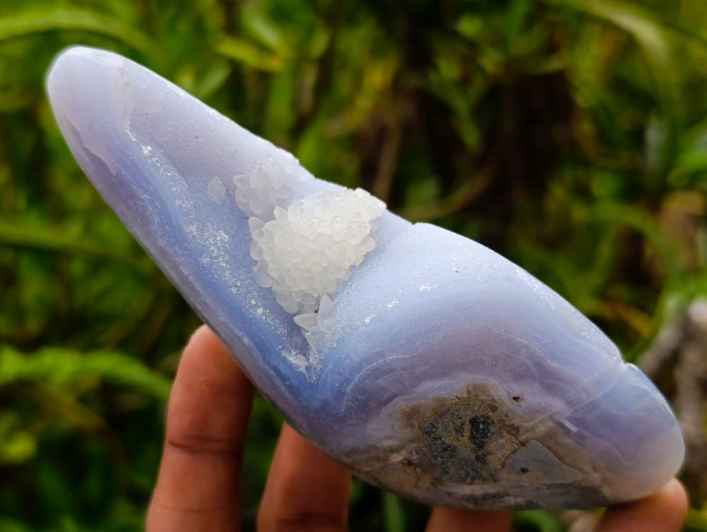 Polished Blue Lace Agate Free Forms x 6 From Nsanje, Malawi - Toprock Gemstones and Minerals 