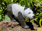Hand Made Large Panda Soapstone Carving x 1 From Zimbabwe - Toprock Gemstones and Minerals 