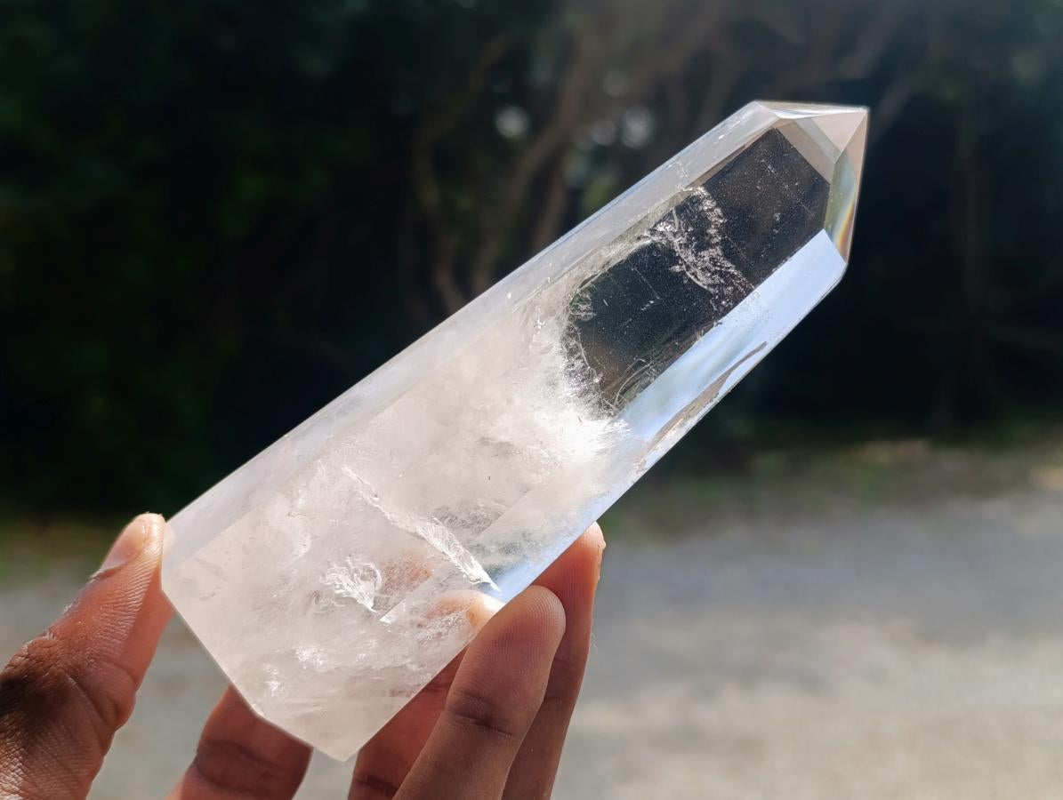 Polished Clear Quartz Display Crystals x 2 From Akansobe, Madagascar - Toprock Gemstones and Minerals 