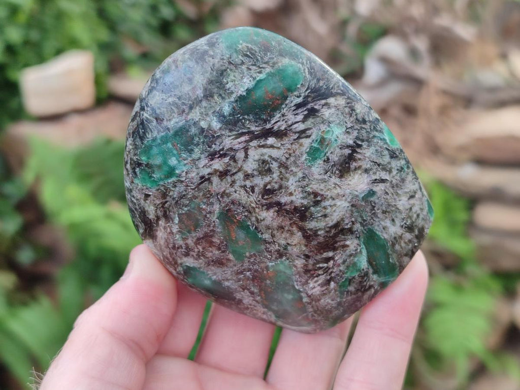 Polished Emerald Mica 'Mutokolite' Standing Free Forms x 4 From Mutoko, Zimbabwe - Toprock Gemstones and Minerals 