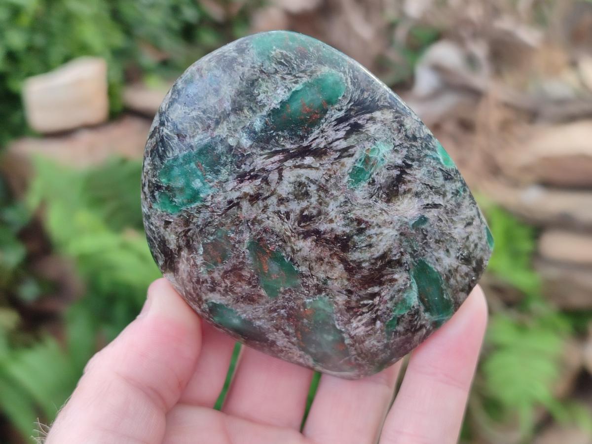 Polished Emerald Mica 'Mutokolite' Standing Free Forms x 4 From Mutoko, Zimbabwe - Toprock Gemstones and Minerals 