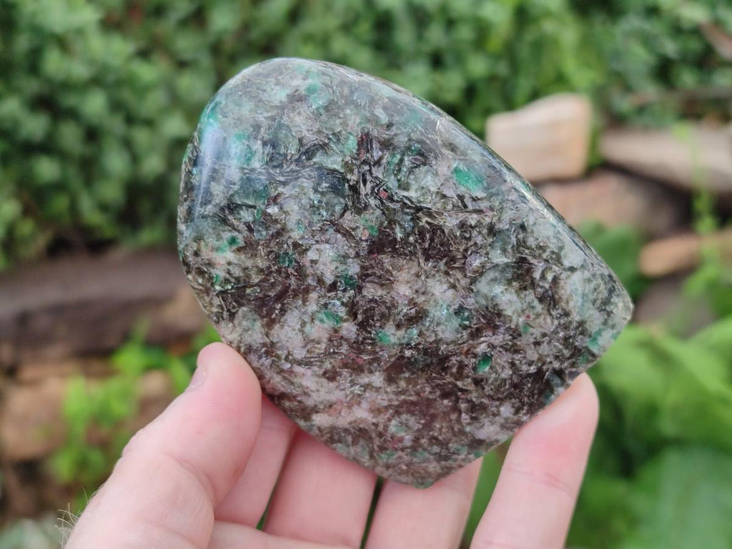 Polished Emerald Mica 'Mutokolite' Standing Free Forms x 4 From Mutoko, Zimbabwe - Toprock Gemstones and Minerals 