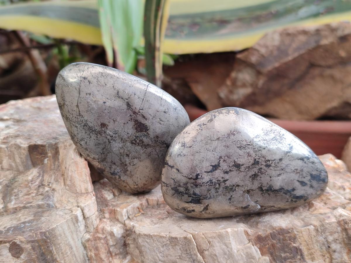 Polished XL Basalt Pharaoh Stone Free Forms x 6 From Iron Duke Mine, Zimbabwe - Toprock Gemstones and Minerals 