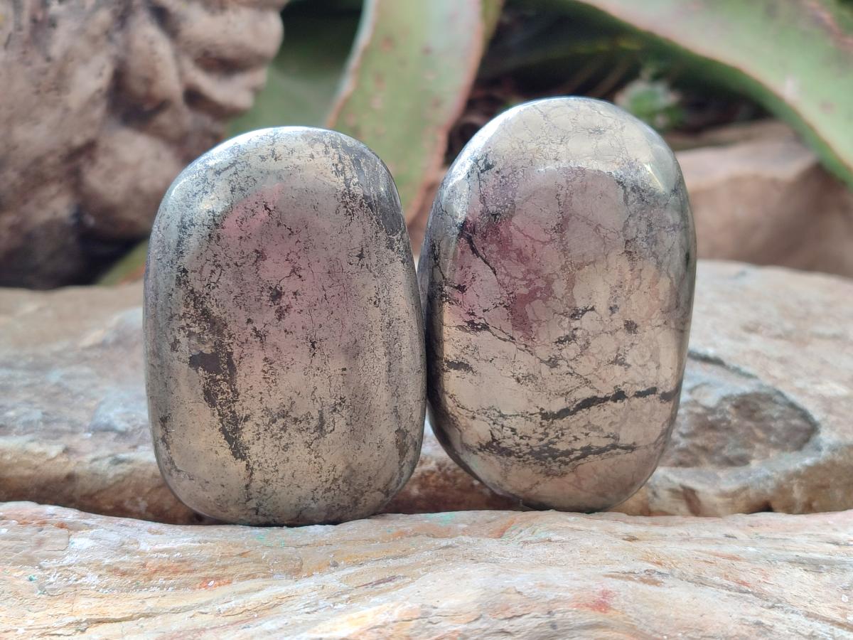 Polished XL Basalt Pharaoh Stone Free Forms x 6 From Iron Duke Mine, Zimbabwe - Toprock Gemstones and Minerals 