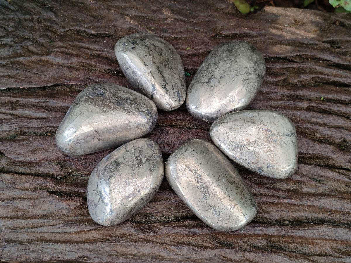 Polished XL Basalt Pharaoh Stone Free Forms x 6 From Iron Duke Mine, Zimbabwe - Toprock Gemstones and Minerals 