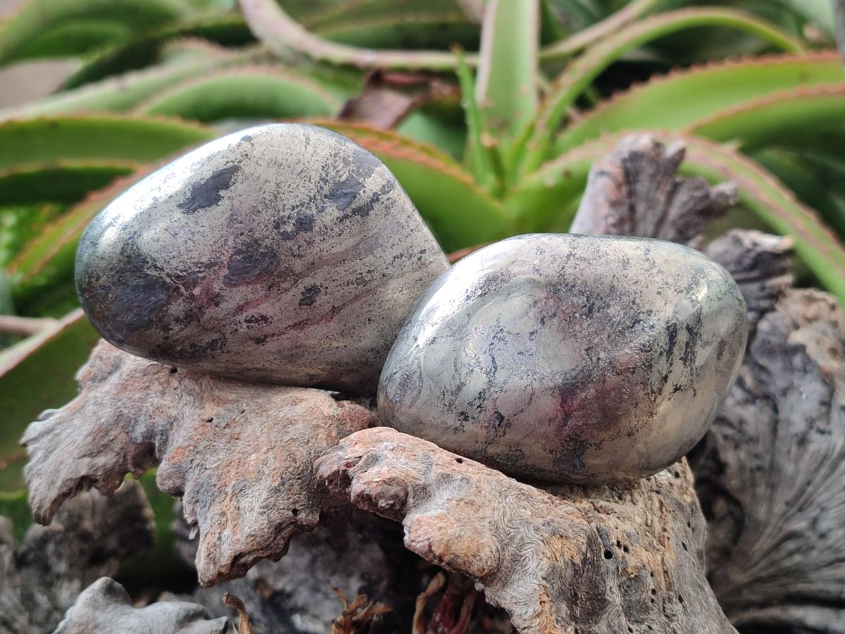 Polished XL Basalt Pharaoh Stone Free Forms x 6 From Iron Duke Mine, Zimbabwe - Toprock Gemstones and Minerals 