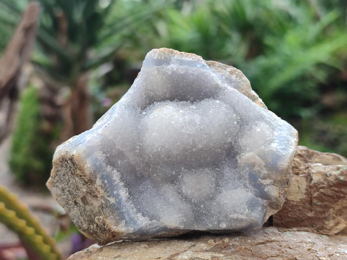 Natural Blue Lace Agate Geode Specimens x 12 From Nsanje, Malawi - Toprock Gemstones and Minerals 
