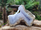 Natural Blue Lace Agate Geode Specimens x 12 From Nsanje, Malawi - Toprock Gemstones and Minerals 