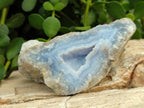 Natural Blue Lace Agate Geode Specimens x 12 From Nsanje, Malawi - Toprock Gemstones and Minerals 
