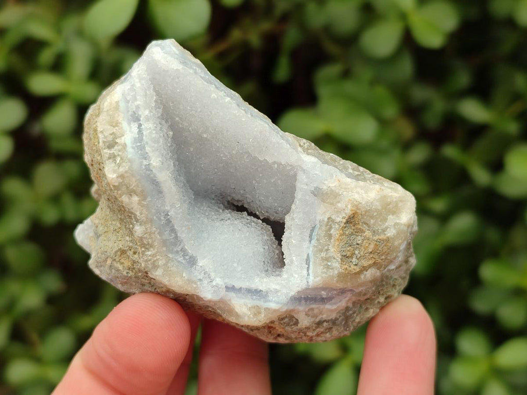 Natural Blue Lace Agate Geode Specimens x 12 From Nsanje, Malawi - Toprock Gemstones and Minerals 