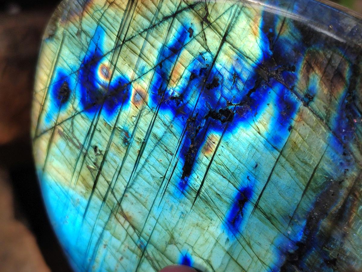 Polished Labradorite Standing Display Pieces x 4 From Madagascar - Toprock Gemstones and Minerals 