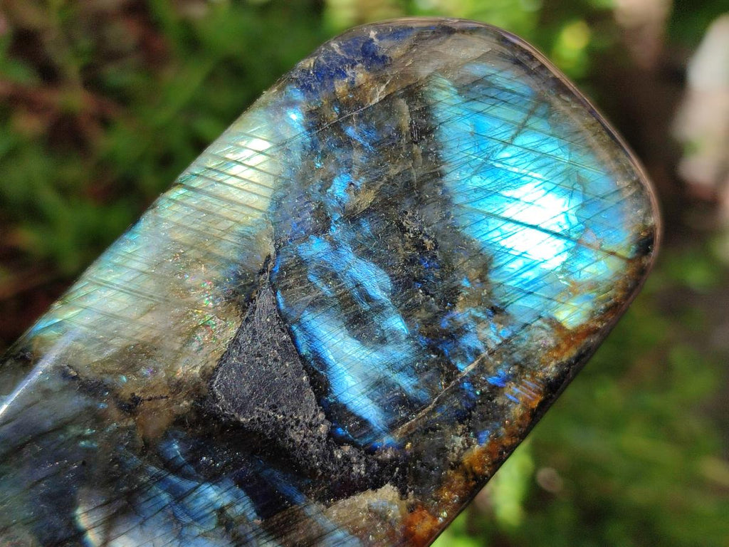Polished Labradorite Standing Display Pieces x 4 From Madagascar - Toprock Gemstones and Minerals 