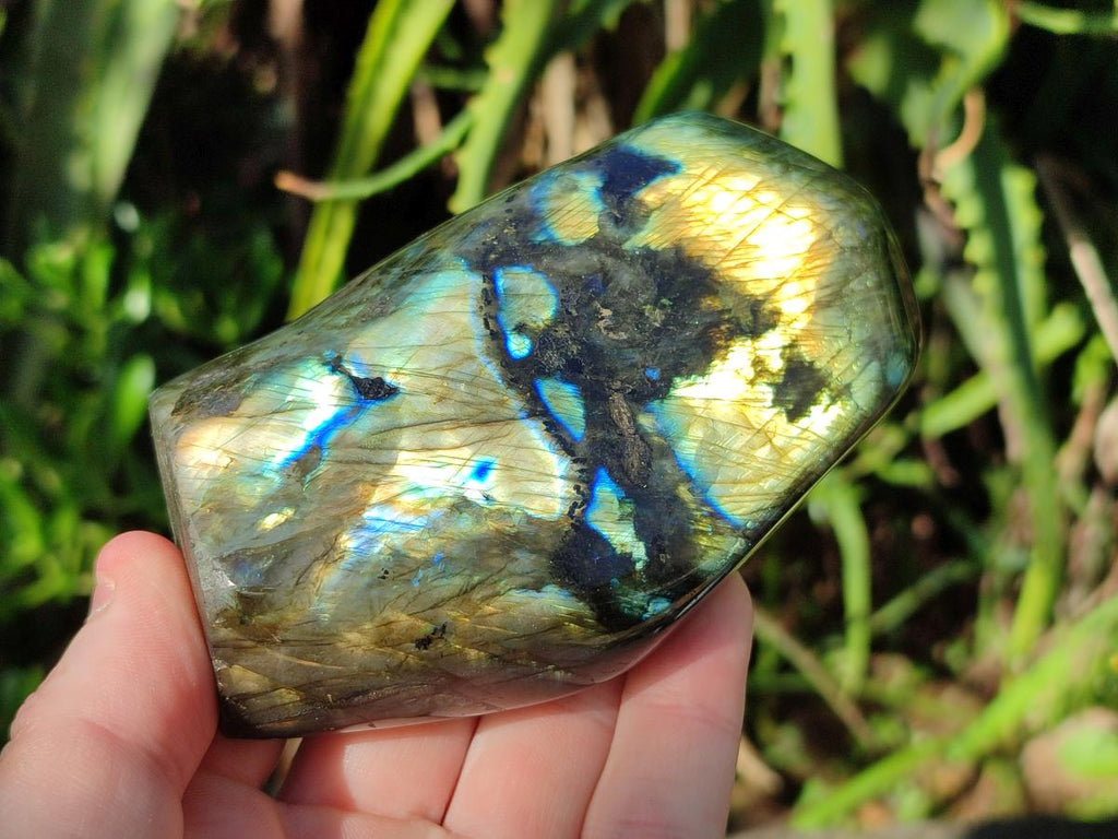 Polished Labradorite Standing Display Pieces x 4 From Madagascar - Toprock Gemstones and Minerals 