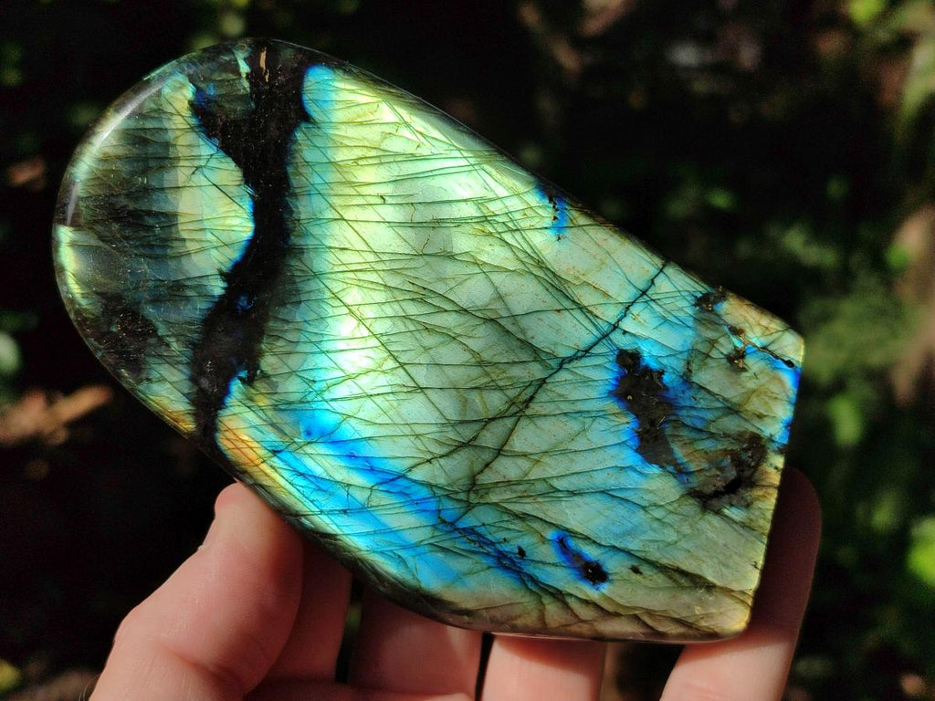 Polished Labradorite Standing Display Pieces x 4 From Madagascar - Toprock Gemstones and Minerals 
