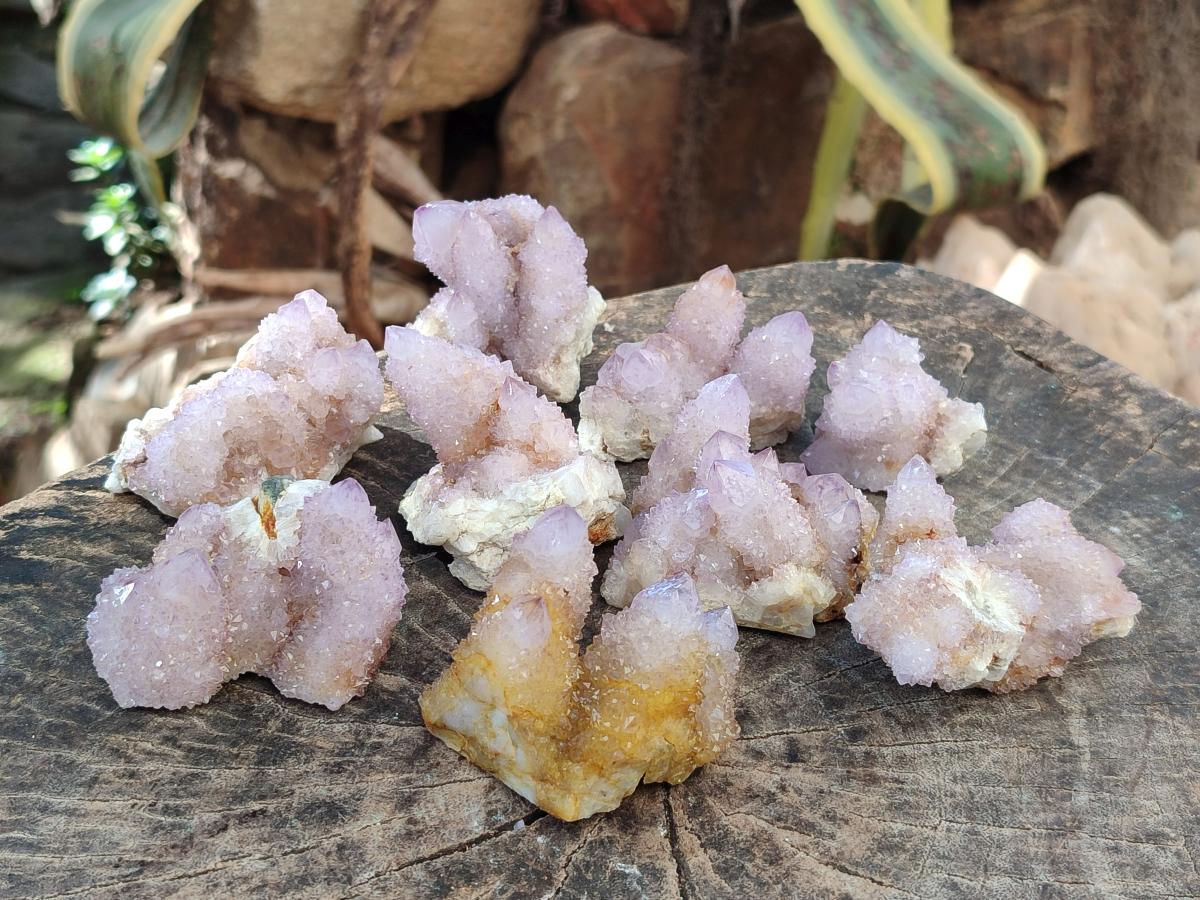 Natural Spirit Amethyst and Spirit Ametrine Clusters and Crystals x 12 From Boekenhouthoek, South Africa - Toprock Gemstones and Minerals 