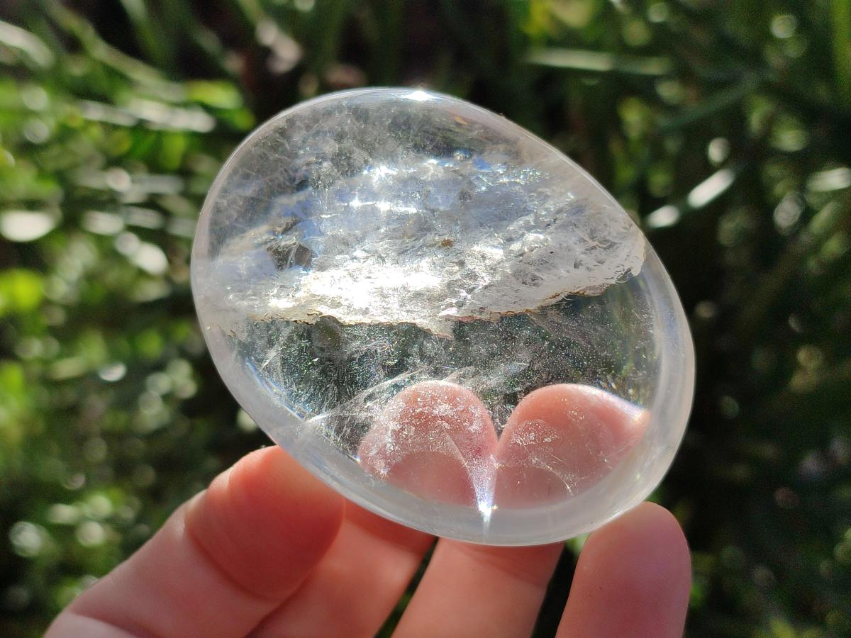 Polished Clear Quartz Galets x 12 From Madagascar - Toprock Gemstones and Minerals 