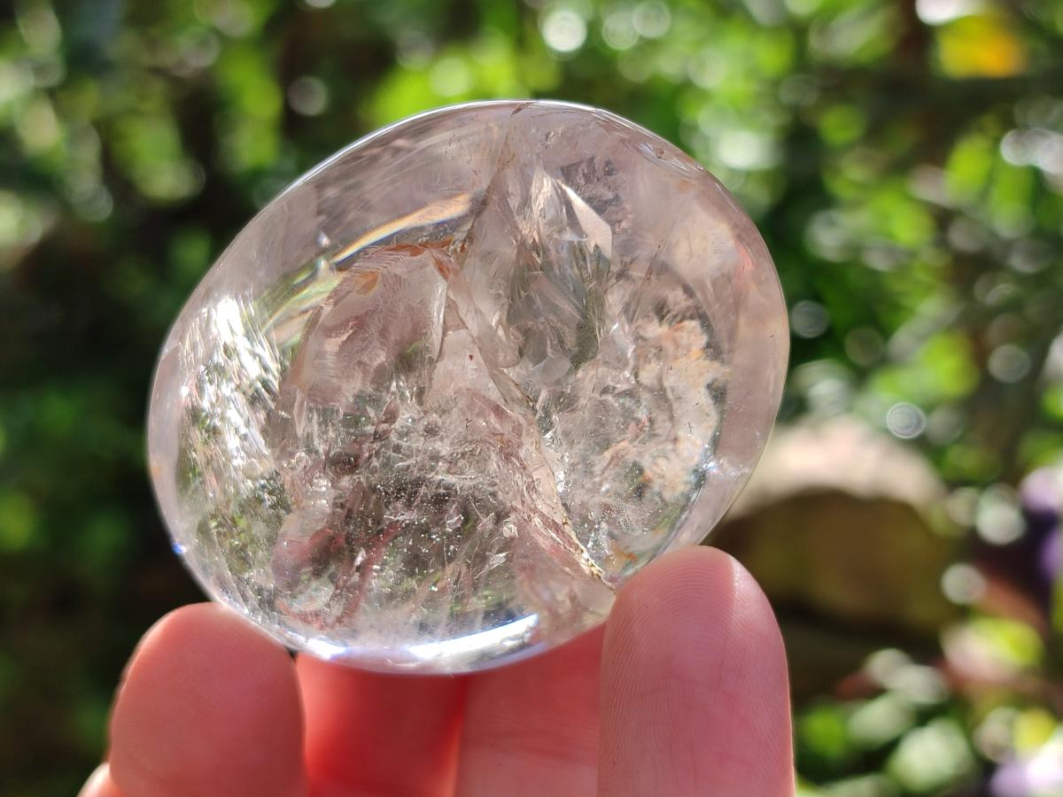 Polished Clear Quartz Galets x 12 From Madagascar - Toprock Gemstones and Minerals 