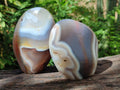 Polished Banded Agate Standing Display Pieces x 6 From Madagascar - Toprock Gemstones and Minerals 