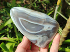Polished Banded Agate Standing Display Pieces x 6 From Madagascar - Toprock Gemstones and Minerals 