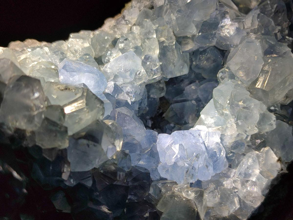 Natural Large Blue Celestite Geode Specimen x 1 From Sakoany, Madagascar - Toprock Gemstones and Minerals 
